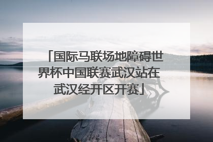 国际马联场地障碍世界杯中国联赛武汉站在武汉经开区开赛