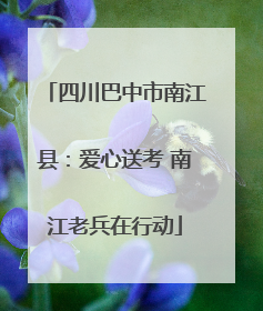 四川巴中市南江县：爱心送考 南江老兵在行动