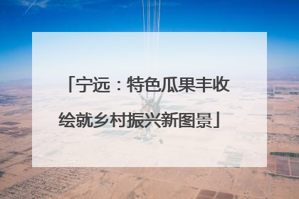宁远：特色瓜果丰收绘就乡村振兴新图景