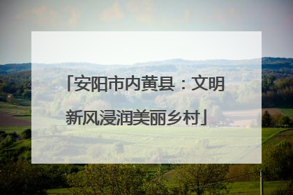 安阳市内黄县：文明新风浸润美丽乡村