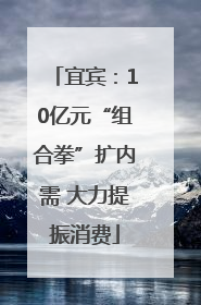 宜宾：10亿元“组合拳”扩内需 大力提振消费