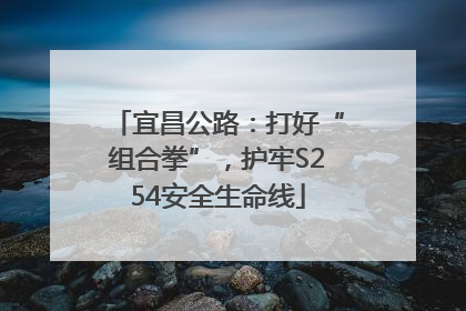 宜昌公路：打好“组合拳”，护牢S254安全生命线