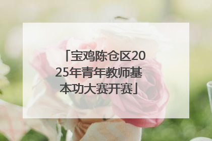 宝鸡陈仓区2025年青年教师基本功大赛开赛