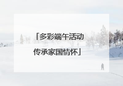 多彩端午活动 传承家国情怀