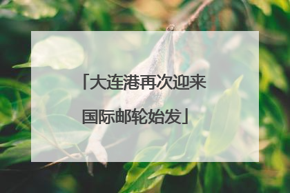 大连港再次迎来国际邮轮始发
