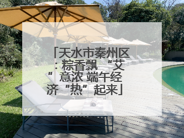 天水市秦州区：粽香飘 “艾”意浓 端午经济“热”起来