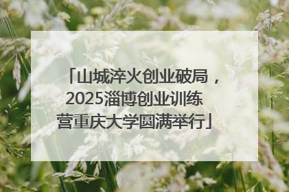 山城淬火创业破局，2025淄博创业训练营重庆大学圆满举行