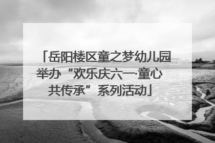 岳阳楼区童之梦幼儿园举办“欢乐庆六一·童心共传承”系列活动