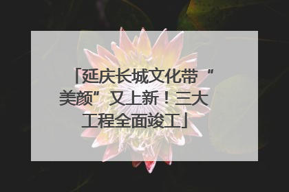 延庆长城文化带“美颜”又上新！三大工程全面竣工