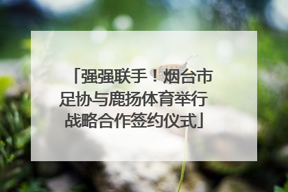 强强联手！烟台市足协与鹿扬体育举行战略合作签约仪式