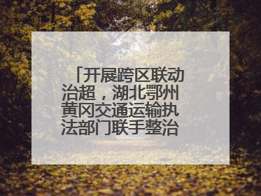 开展跨区联动治超，湖北鄂州黄冈交通运输执法部门联手整治“百吨王”