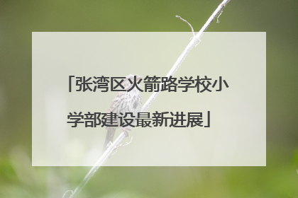 张湾区火箭路学校小学部建设最新进展