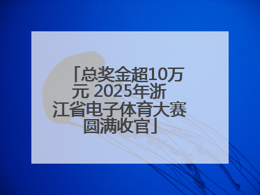 总奖金超10万元 2025年浙江省电子体育大赛圆满收官