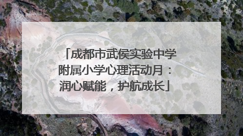 成都市武侯实验中学附属小学心理活动月：润心赋能，护航成长