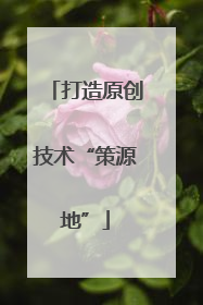打造原创技术“策源地”
