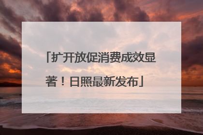 扩开放促消费成效显著！日照最新发布
