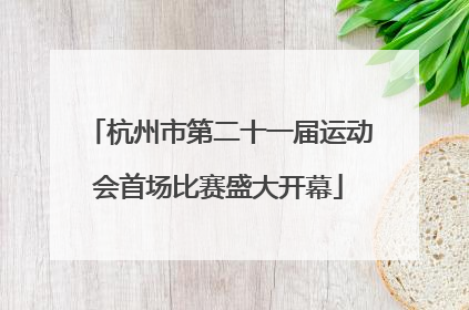 杭州市第二十一届运动会首场比赛盛大开幕