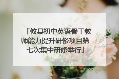 攸县初中英语骨干教师能力提升研修项目第七次集中研修举行