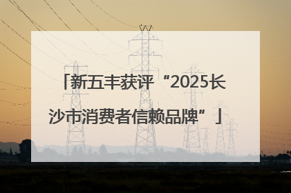 新五丰获评“2025长沙市消费者信赖品牌”
