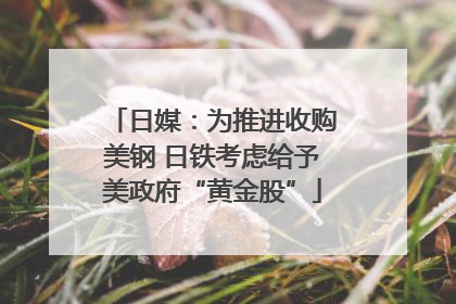日媒：为推进收购美钢 日铁考虑给予美政府“黄金股”
