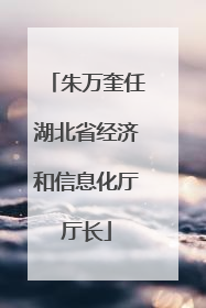 朱万奎任湖北省经济和信息化厅厅长