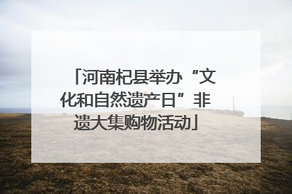 河南杞县举办“文化和自然遗产日”非遗大集购物活动