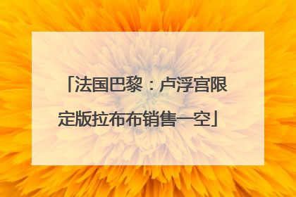 法国巴黎：卢浮宫限定版拉布布销售一空
