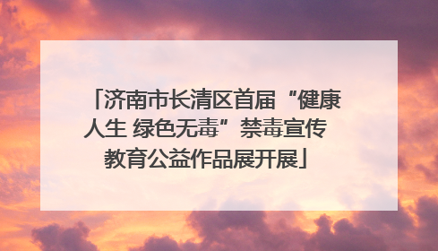 济南市长清区首届“健康人生 绿色无毒”禁毒宣传教育公益作品展开展