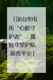 深山变电所“心脏守护者”：孤独守望护航旅客平安