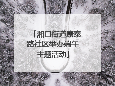 湘口街道康泰路社区举办端午主题活动