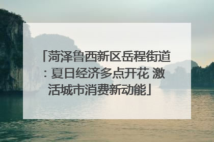 菏泽鲁西新区岳程街道：夏日经济多点开花 激活城市消费新动能