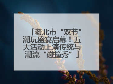 老北市“双节”潮玩盛宴启幕！五大活动上演传统与潮流“碰撞秀”