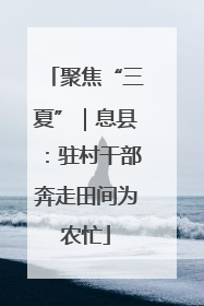 聚焦“三夏”｜息县：驻村干部奔走田间为农忙