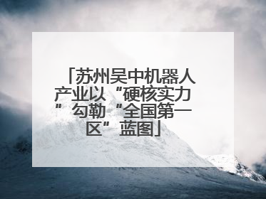 苏州吴中机器人产业以“硬核实力”勾勒“全国第一区”蓝图