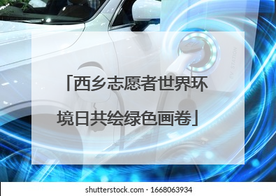 西乡志愿者世界环境日共绘绿色画卷