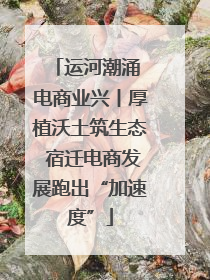 运河潮涌 电商业兴丨厚植沃土筑生态 宿迁电商发展跑出“加速度”