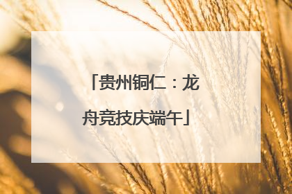 贵州铜仁：龙舟竞技庆端午