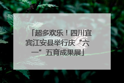 超多欢乐！四川宜宾江安县举行庆“六一”五育成果展
