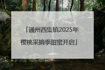 通州西集镇2025年樱桃采摘季甜蜜开启
