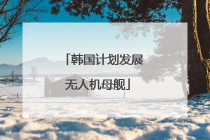 韩国计划发展无人机母舰