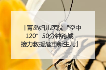 青岛妇儿医院“空中120”50分钟跨城接力救援危重新生儿