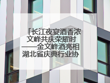 长江夜宴酒香浓 文峰共庆荣耀时——金文峰酒亮相湖北省庆典行业协会十周年盛典