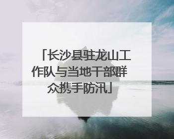 长沙县驻龙山工作队与当地干部群众携手防汛