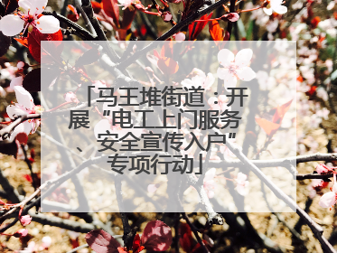 马王堆街道：开展“电工上门服务、安全宣传入户”专项行动