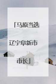马原当选辽宁阜新市市长