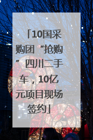 10国采购团“抢购”四川二手车，10亿元项目现场签约