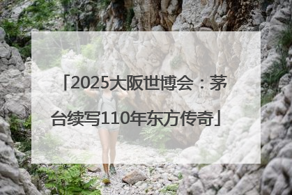 2025大阪世博会：茅台续写110年东方传奇