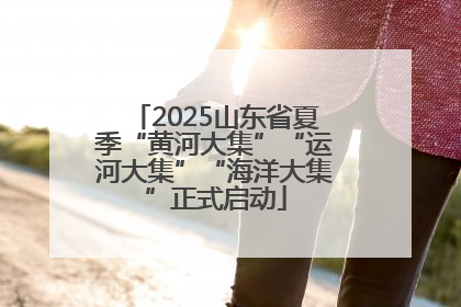 2025山东省夏季“黄河大集”“运河大集”“海洋大集”正式启动