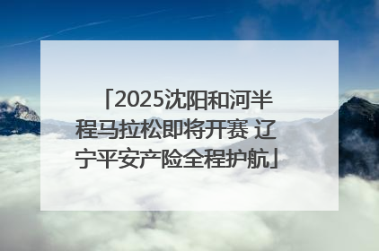 2025沈阳和河半程马拉松即将开赛 辽宁平安产险全程护航