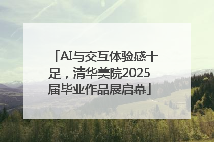 AI与交互体验感十足，清华美院2025届毕业作品展启幕
